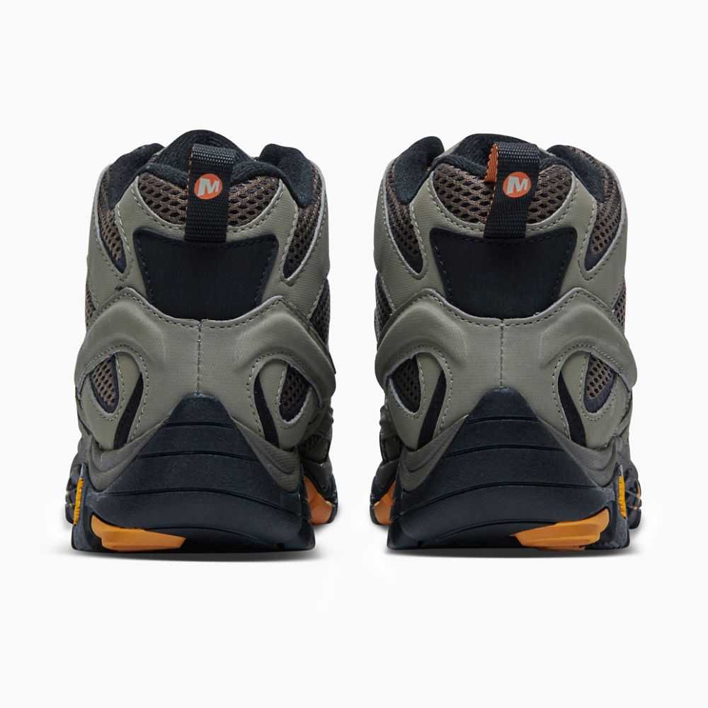 Dark Grey/Light Brown Men's Merrell Moab 2 Mid GORE-TEX® Hiking Boots | Dubai-4691520