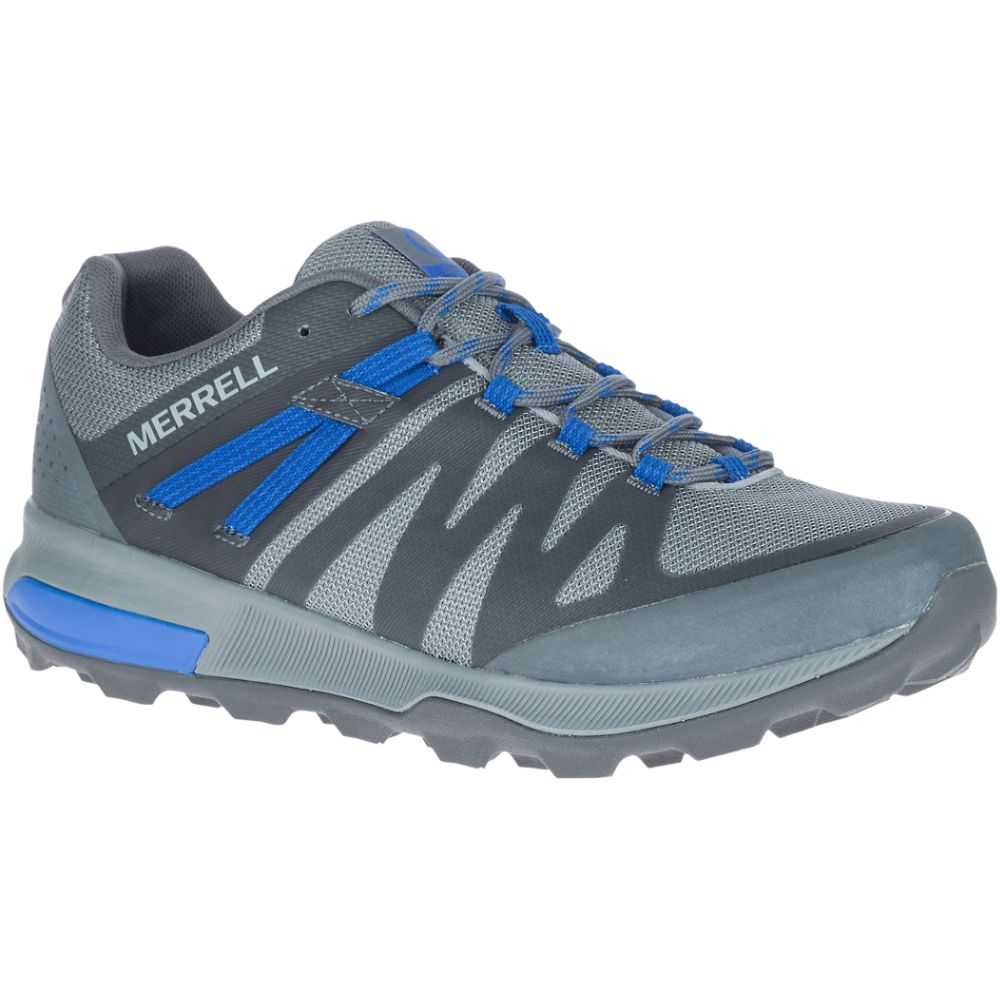 Dark Grey Men's Merrell Zion FST Trail Running Shoes | Dubai-3129745