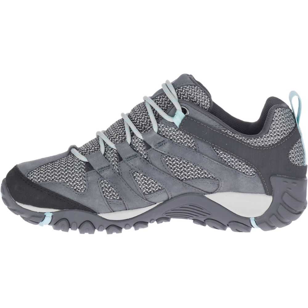 Dark Grey Women's Merrell Alverstone Waterproof Hiking Shoes | Dubai-8162395