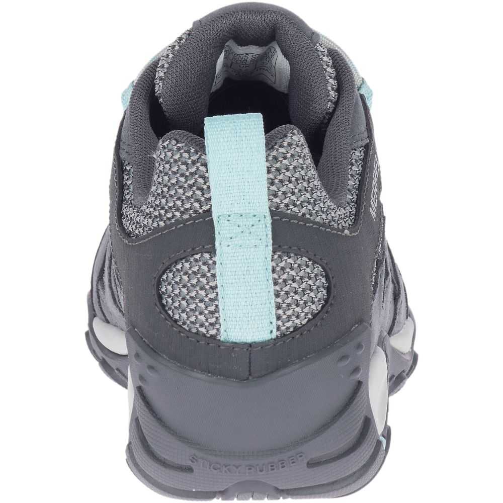 Dark Grey Women's Merrell Alverstone Waterproof Hiking Shoes | Dubai-8162395