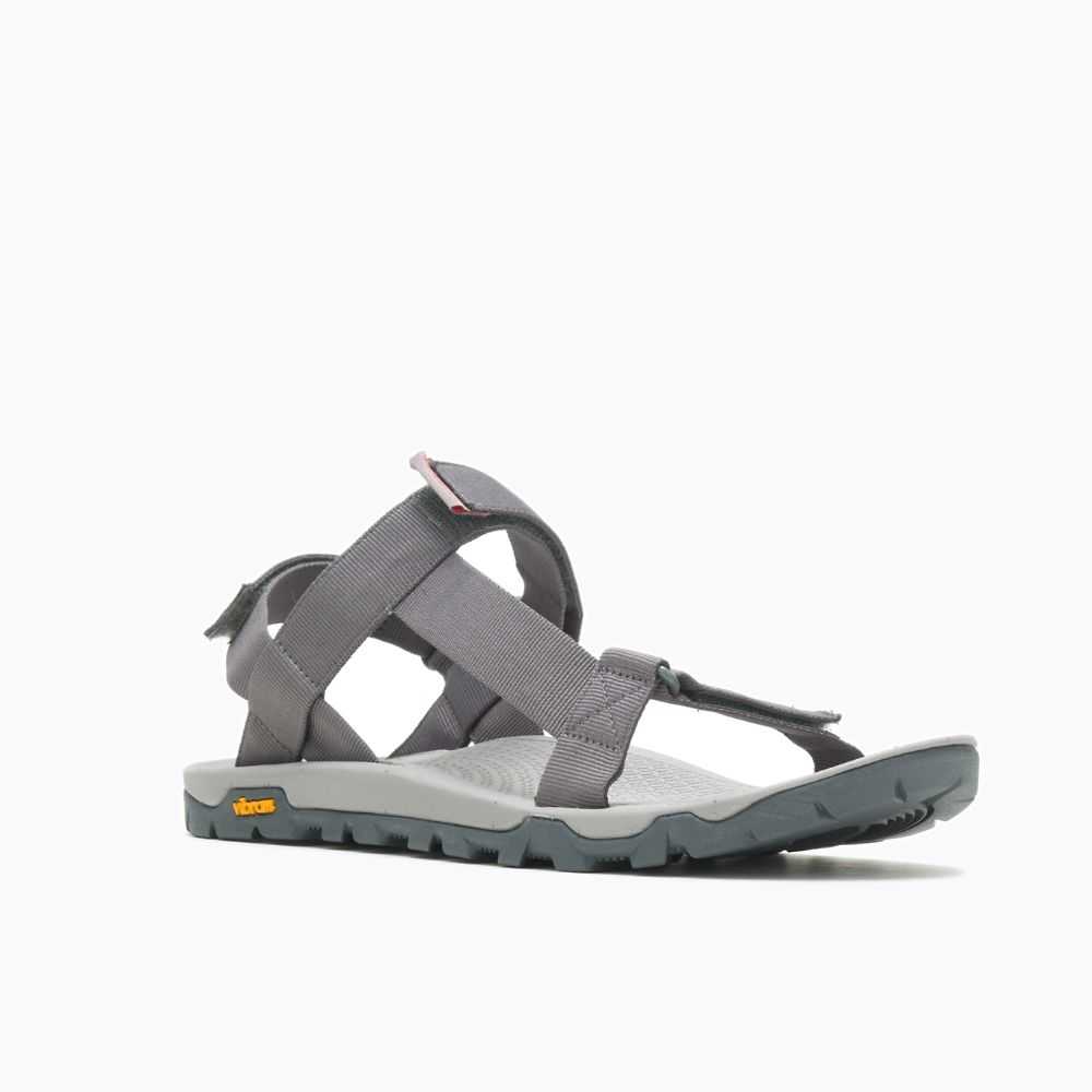 Deep Grey Men's Merrell Breakwater Strap Hiking Sandals | Dubai-3752690