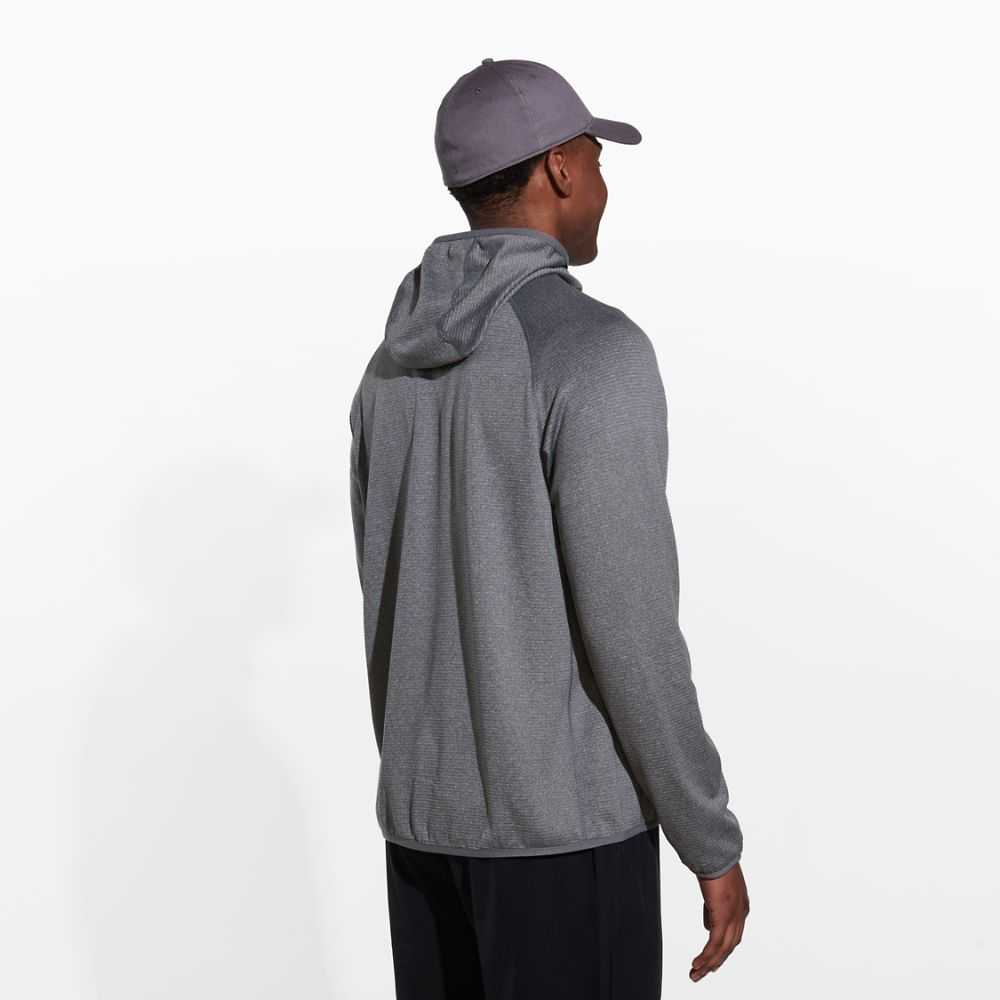 Deep Grey Men's Merrell Geotex Hoodie | Dubai-6597104