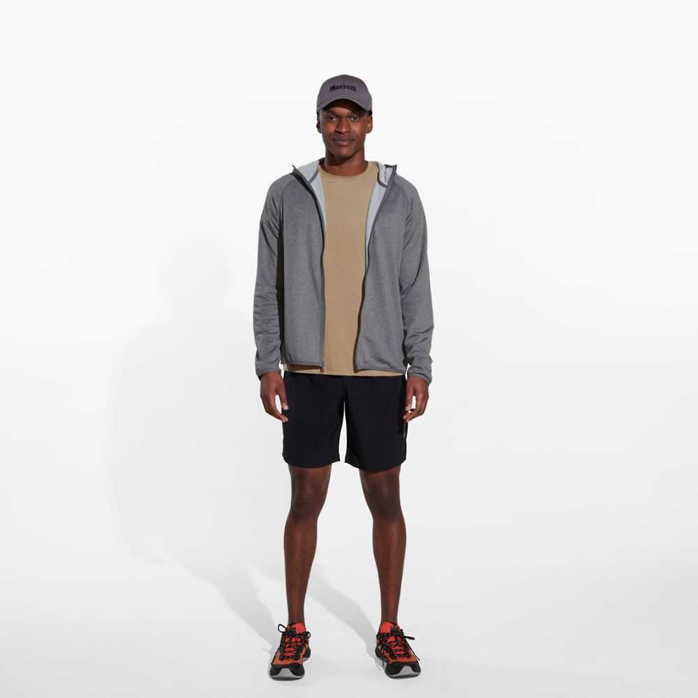 Deep Grey Men's Merrell Geotex Hoodie | Dubai-6597104