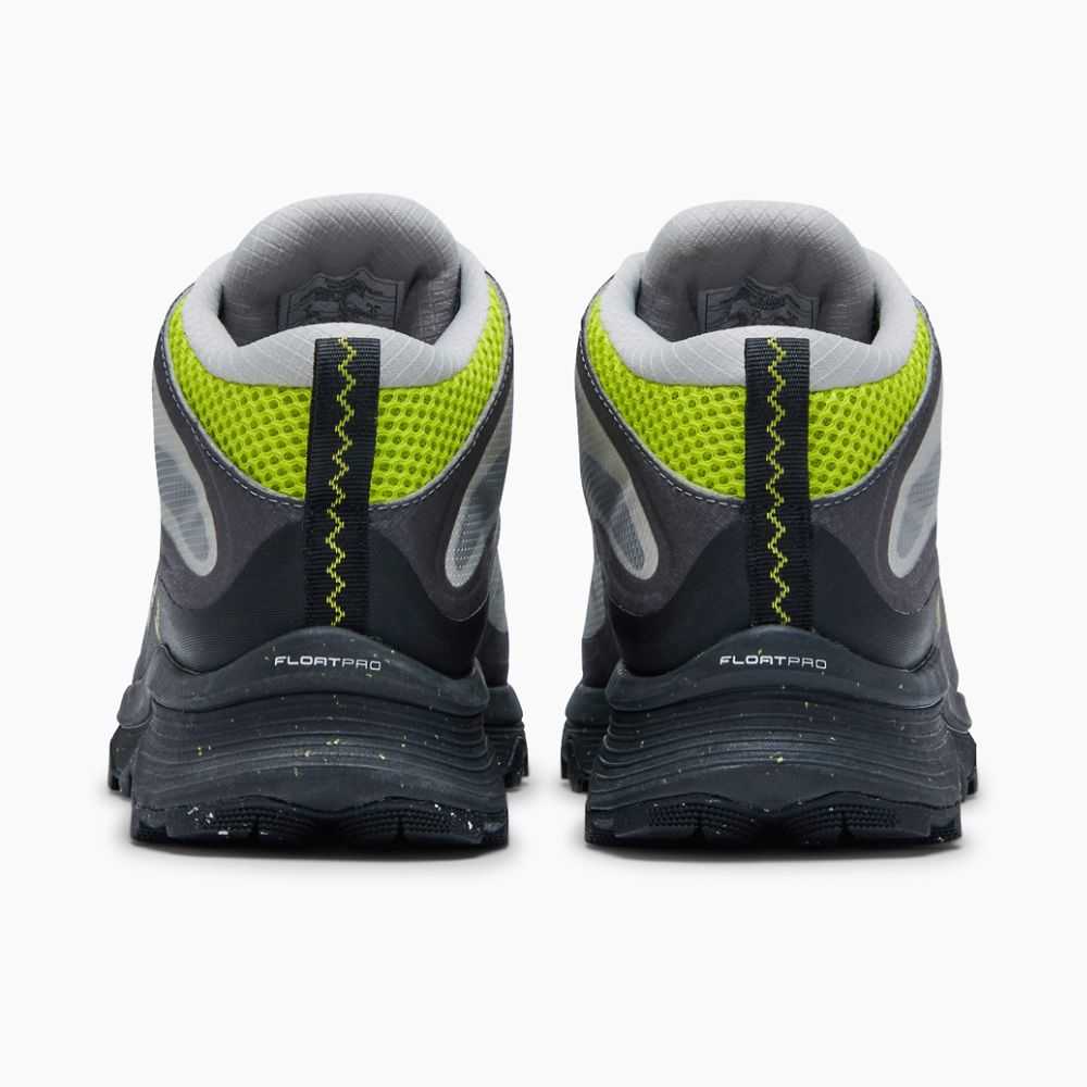 Deep Grey Men's Merrell Moab Speed Mid GORE-TEX® Hiking Boots | Dubai-6581497