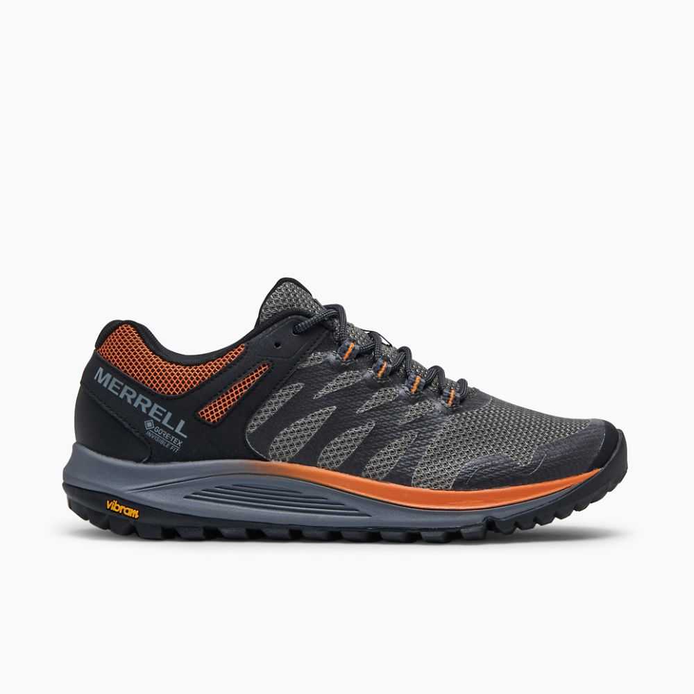 Deep Grey Men\'s Merrell Nova 2 GORE-TEX® Trail Running Shoes | Dubai-6093428