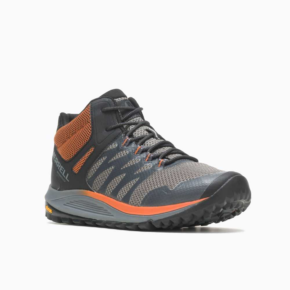 Deep Grey Men's Merrell Nova 2 Mid Waterproof Sneakers | Dubai-2360185