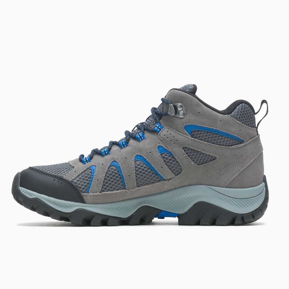 Deep Grey Men's Merrell Oakcreek Mid Waterproof Hiking Boots | Dubai-6104378