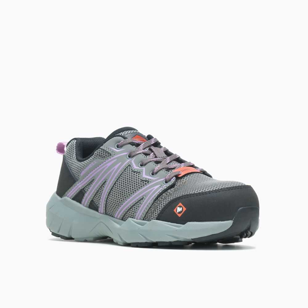 Deep Grey Women's Merrell Fullbench Superlite AT Work Shoes | Dubai-0364197