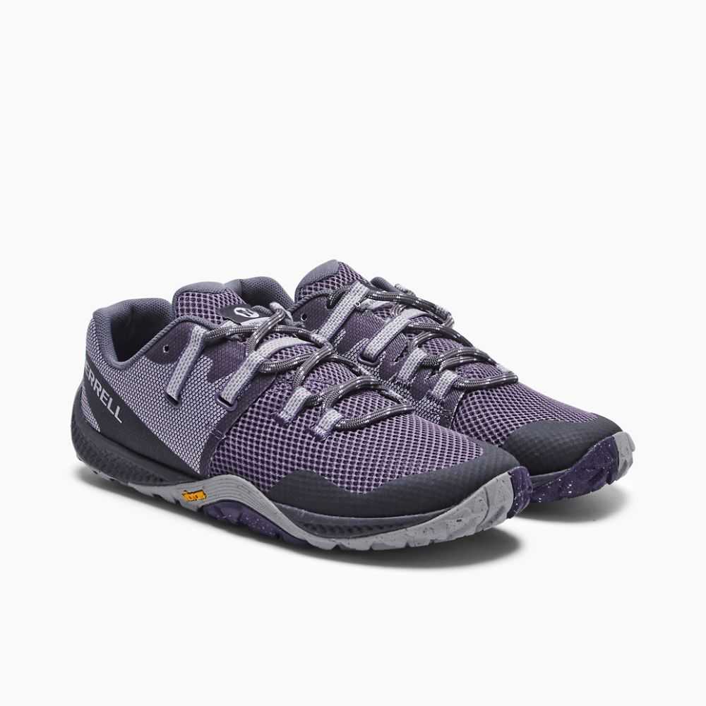 Deep Grey Women's Merrell Trail Glove 6 Eco Trail Running Shoes | Dubai-7809125