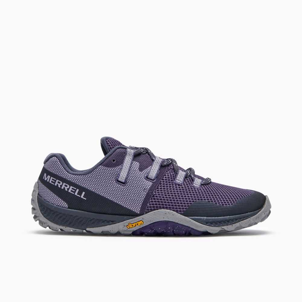 Deep Grey Women\'s Merrell Trail Glove 6 Eco Trail Running Shoes | Dubai-7809125