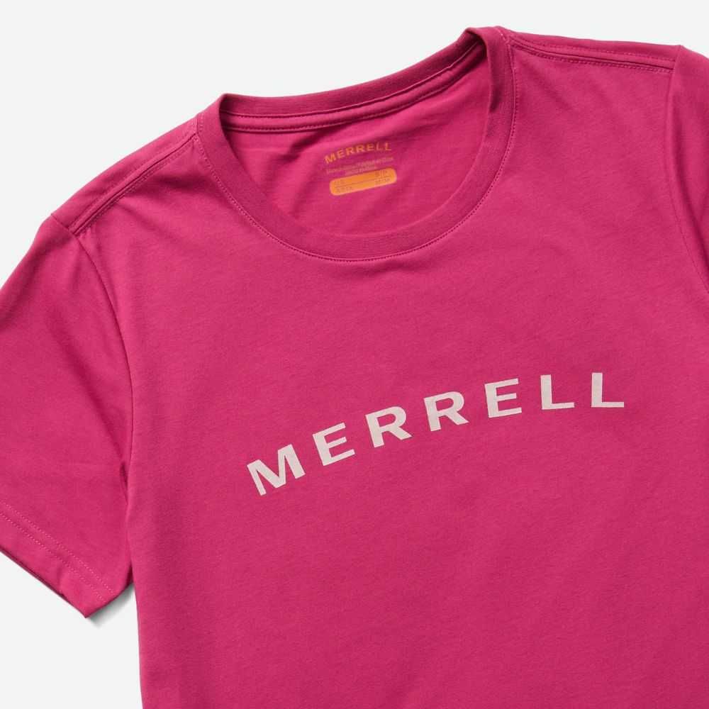 Flower Women's Merrell Wordmark T Shirts | Dubai-2034576