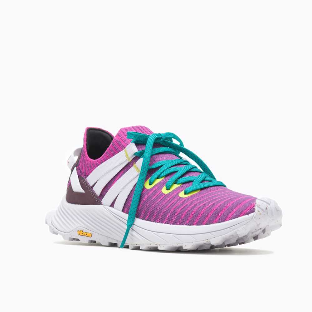 Fuchsia Women's Merrell Embark Lace Sneakers | Dubai-8274053