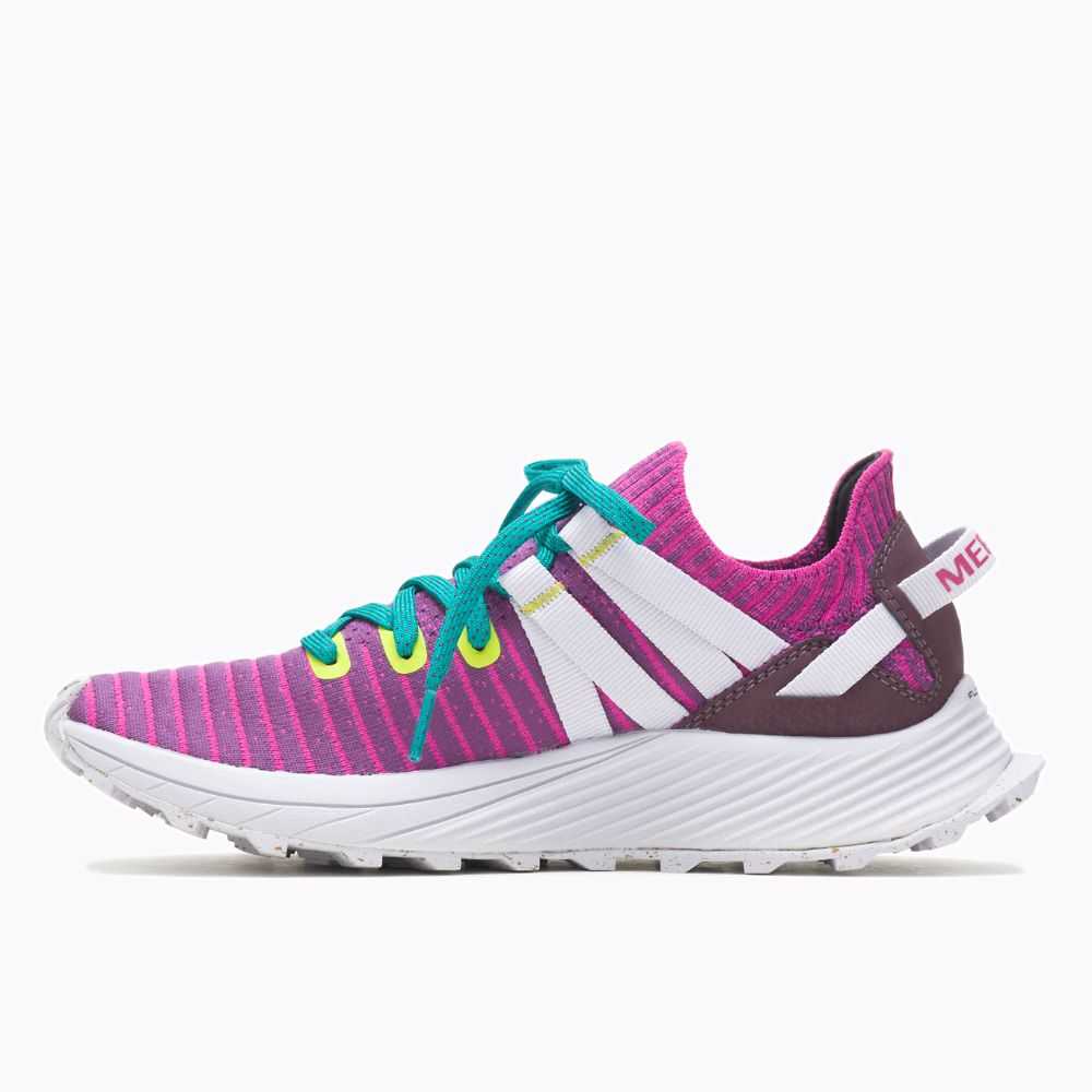 Fuchsia Women's Merrell Embark Lace Sneakers | Dubai-8274053