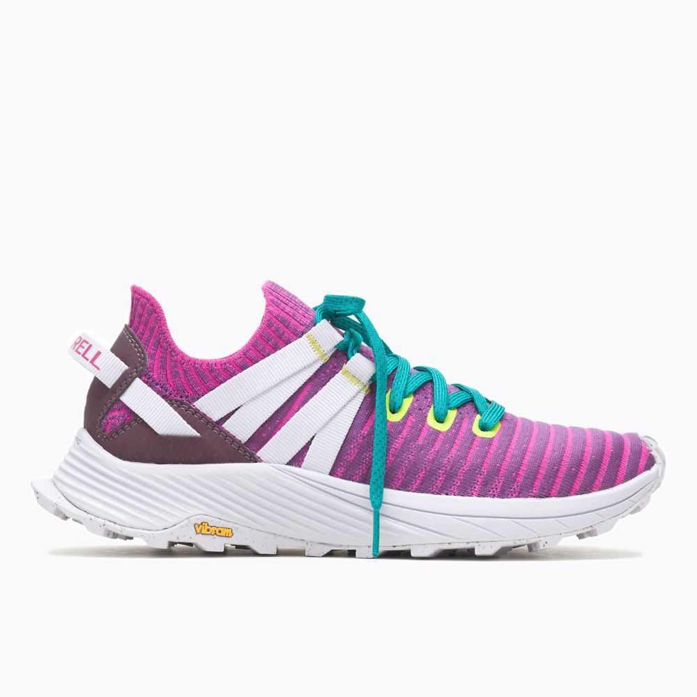 Fuchsia Women\'s Merrell Embark Lace Sneakers | Dubai-8274053