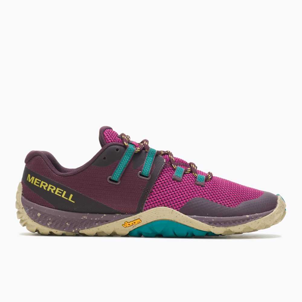 Fuchsia Women\'s Merrell Trail Glove 6 Eco Trail Running Shoes | Dubai-3562489