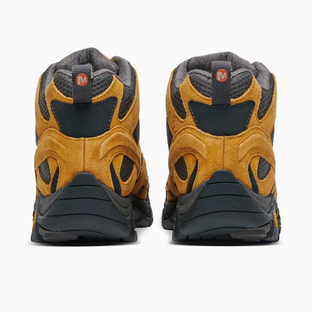 Gold Men's Merrell Moab 2 Mid Waterproof Hiking Boots | Dubai-6107392