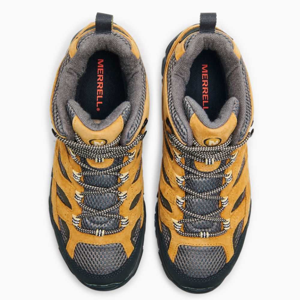 Gold Men's Merrell Moab 2 Mid Waterproof Hiking Boots | Dubai-6107392