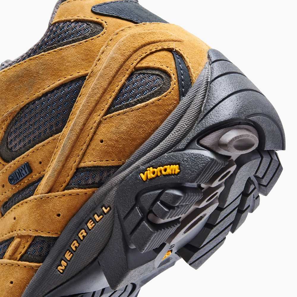 Gold Men's Merrell Moab 2 Mid Waterproof Hiking Boots | Dubai-6107392