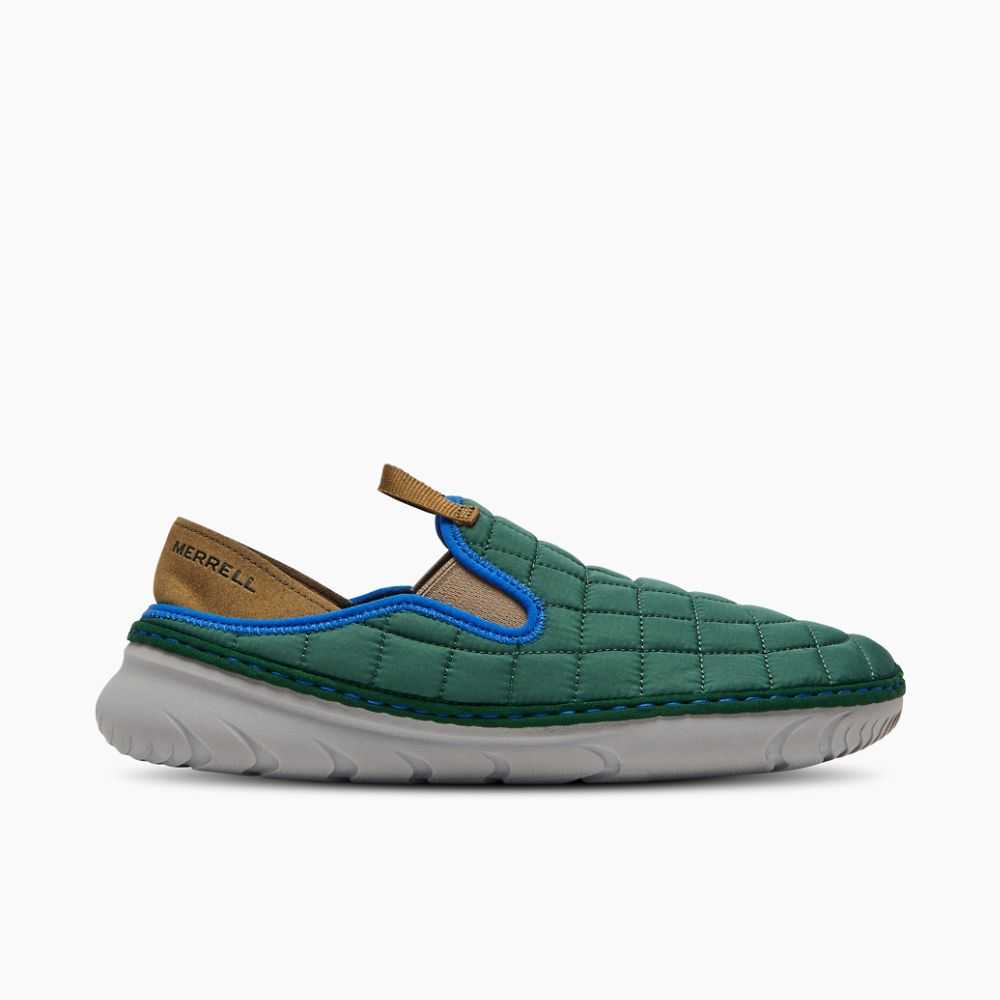 Green Men\'s Merrell Hut Moc Slip On Shoes | Dubai-5348019