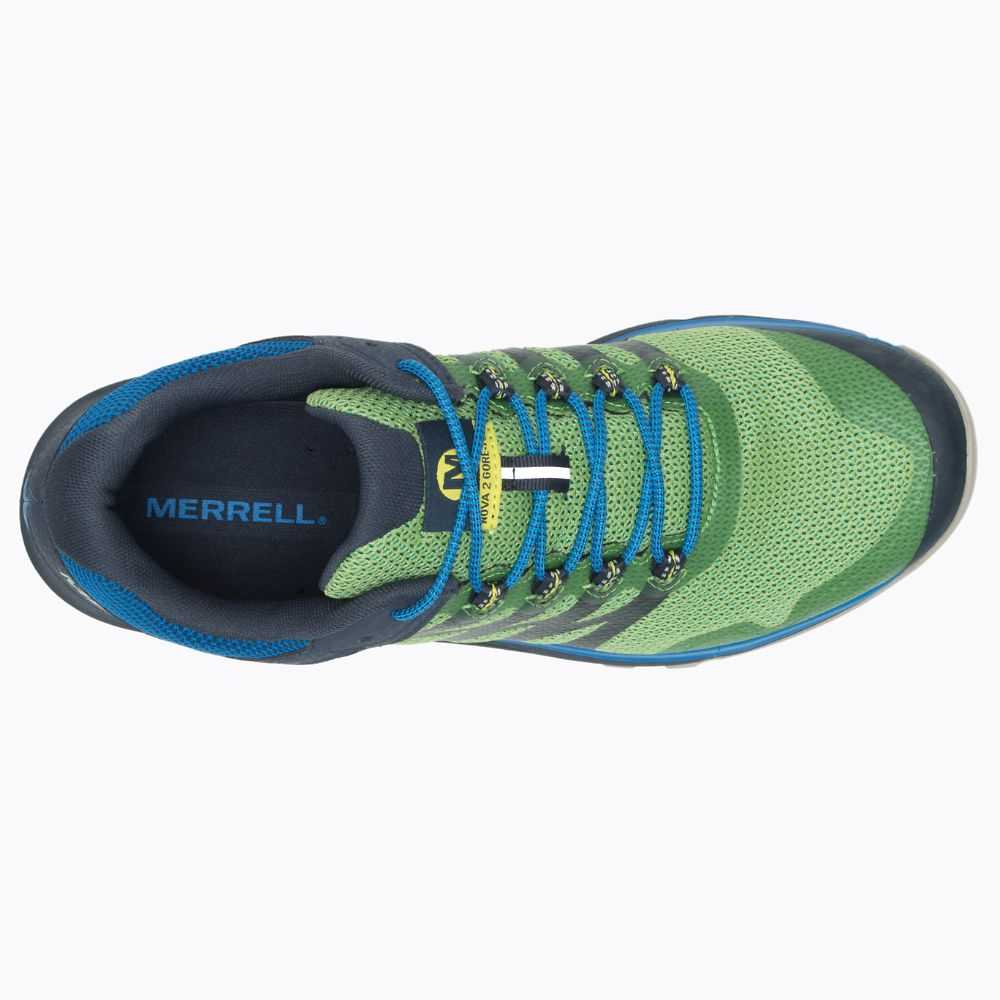 Green Men's Merrell Nova 2 GORE-TEX® Walking Shoes | Dubai-8492307