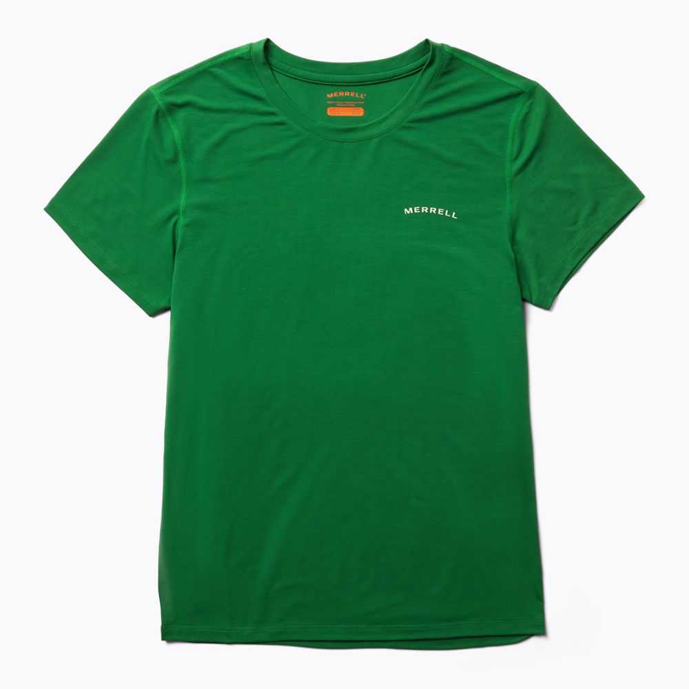 Green Women\'s Merrell Tencel T Shirts | Dubai-2358719