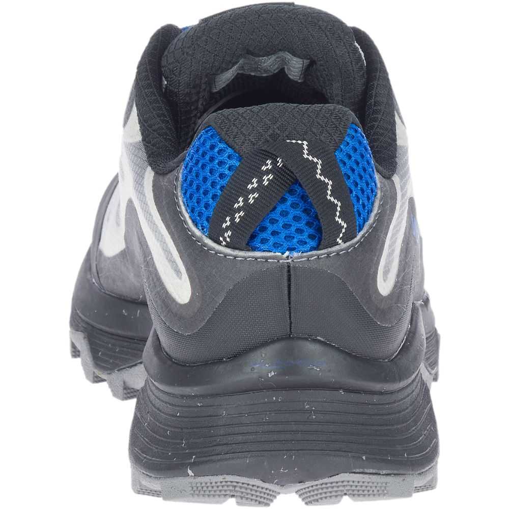 Grey/Blue Men's Merrell Moab Speed Hiking Shoes | Dubai-3104762