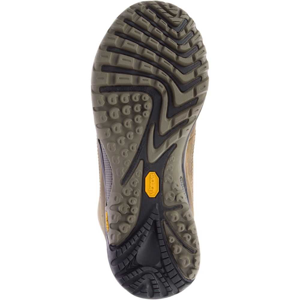 Grey/Brown Women's Merrell Siren Traveller 3 Mid Waterproof Hiking Boots | Dubai-8679051