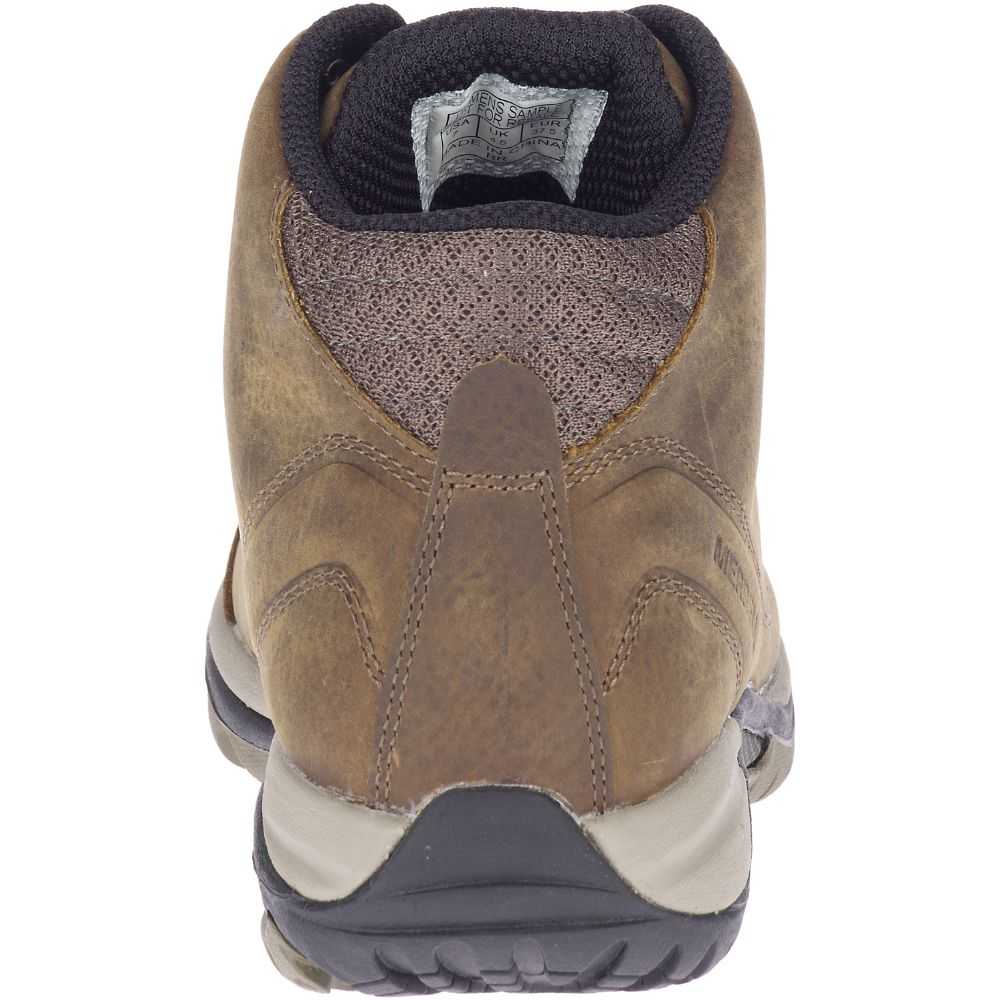 Grey/Brown Women's Merrell Siren Traveller 3 Mid Waterproof Hiking Boots | Dubai-8679051