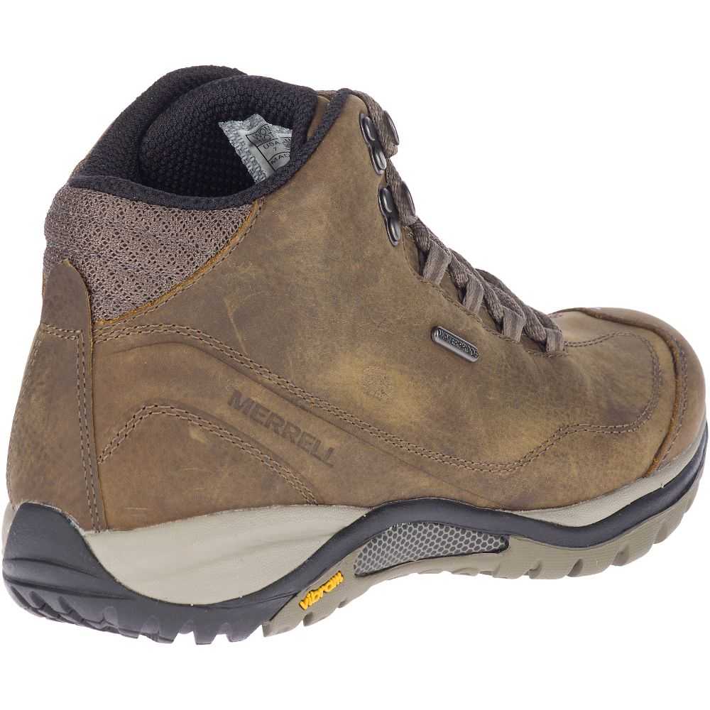 Grey/Brown Women's Merrell Siren Traveller 3 Mid Waterproof Hiking Boots | Dubai-8679051