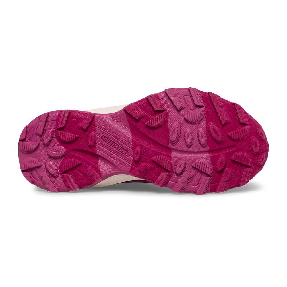 Grey/Fuchsia Boys' Merrell Moab Speed Low Waterproof Sneakers | Dubai-7984256