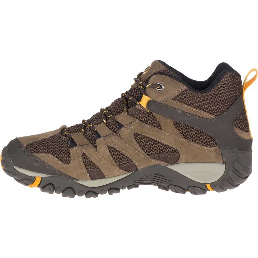 Grey Men's Merrell Alverstone Mid Waterproof Hiking Boots | Dubai-1807953