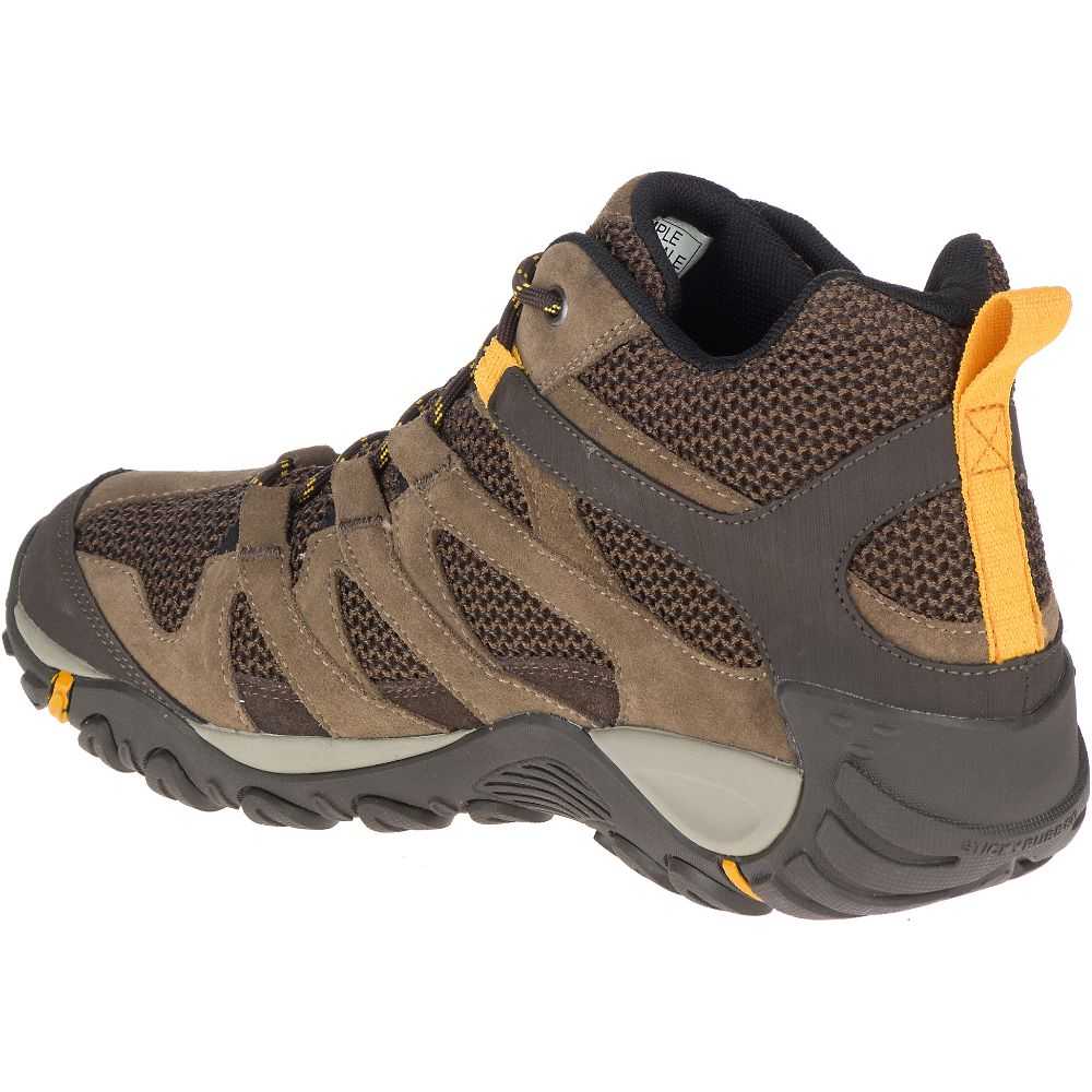 Grey Men's Merrell Alverstone Mid Waterproof Hiking Boots | Dubai-1807953