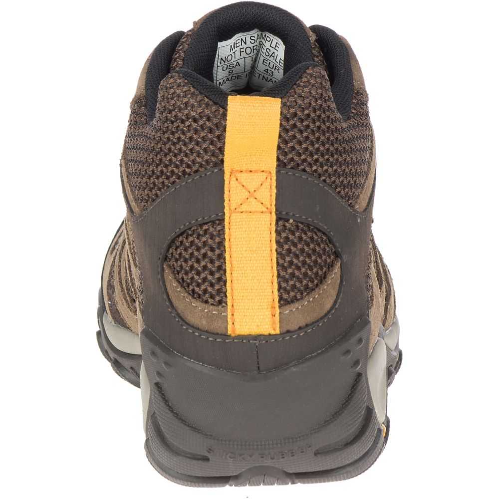 Grey Men's Merrell Alverstone Mid Waterproof Hiking Boots | Dubai-1807953