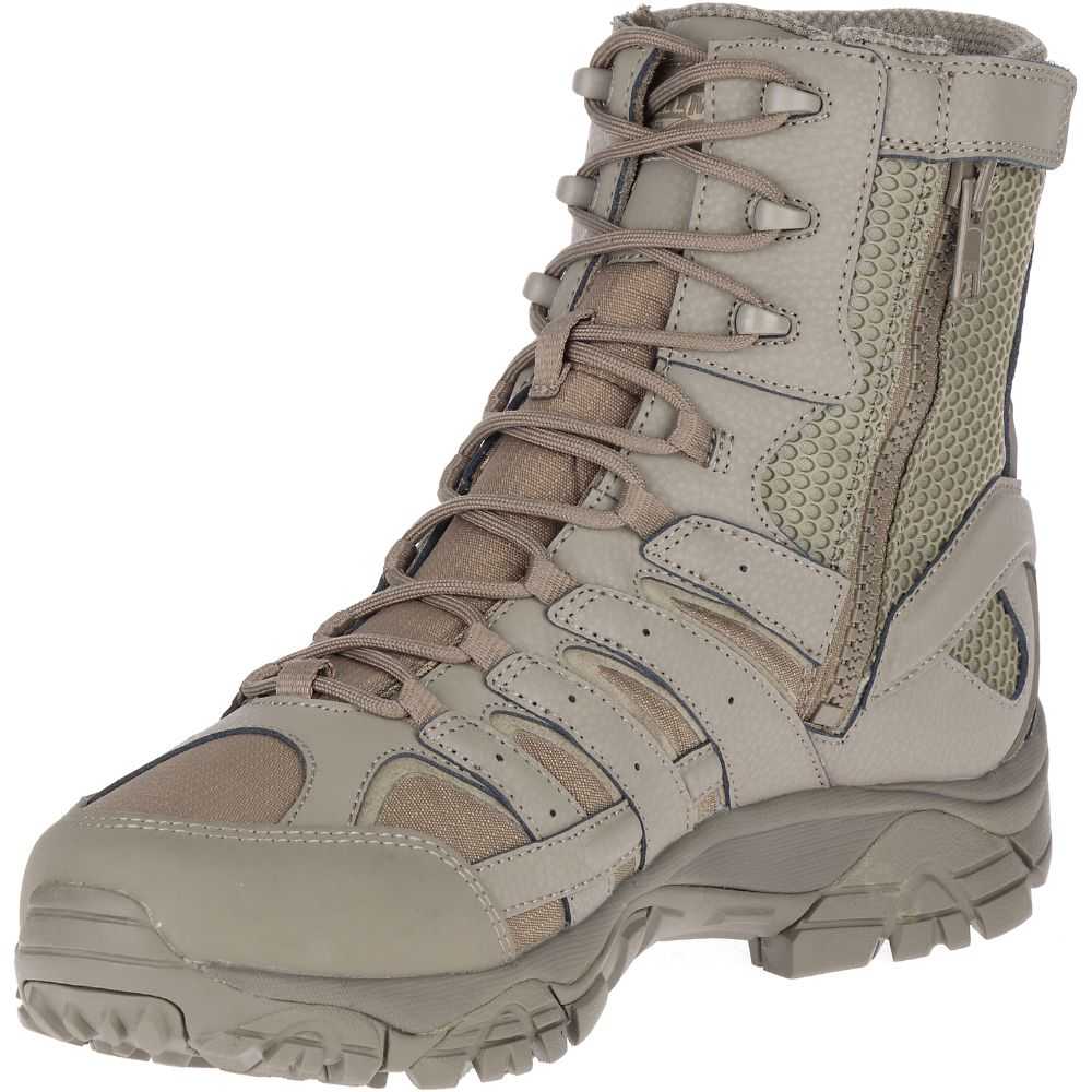 Grey Men's Merrell Moab 2 8 Tactical Waterproof Work Boots | Dubai-3294586