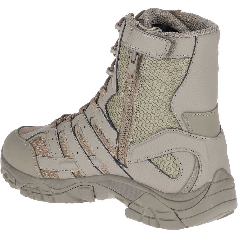 Grey Men's Merrell Moab 2 8 Tactical Waterproof Work Boots | Dubai-3294586