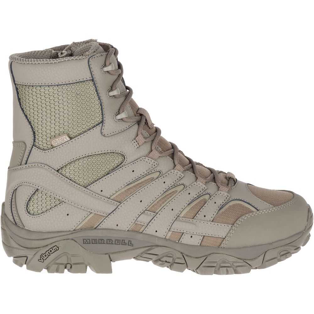 Grey Men\'s Merrell Moab 2 8 Tactical Waterproof Work Boots | Dubai-3294586