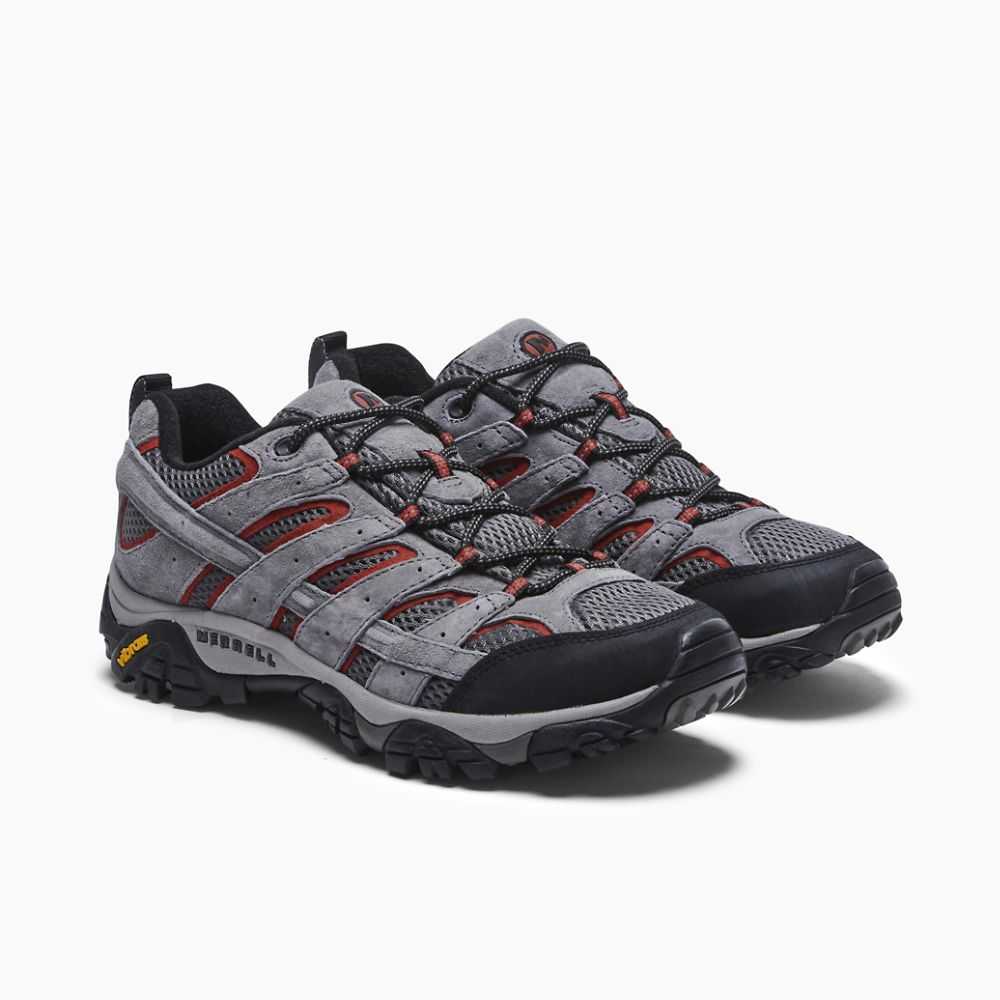 Grey Men's Merrell Moab 2 Ventilator Wide Width Hiking Shoes | Dubai-1059782