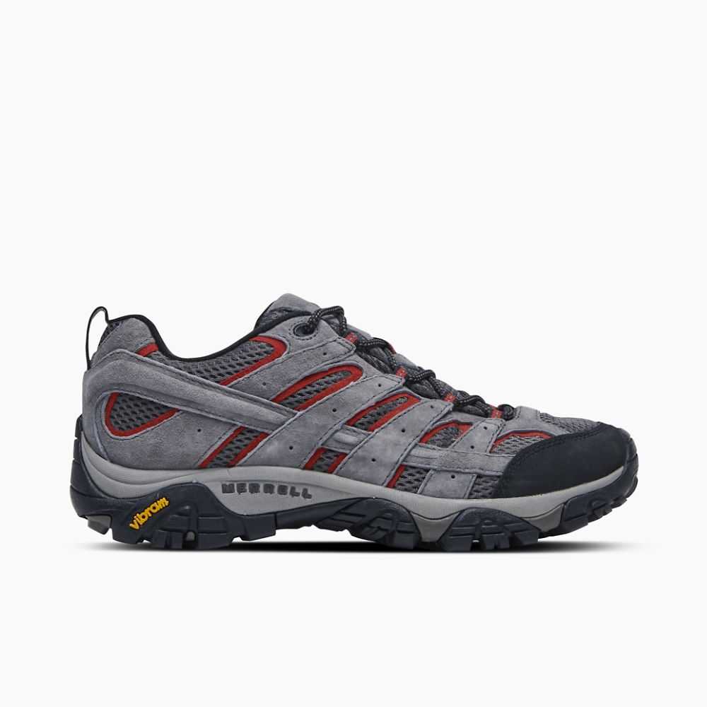 Grey Men\'s Merrell Moab 2 Ventilator Wide Width Hiking Shoes | Dubai-1059782