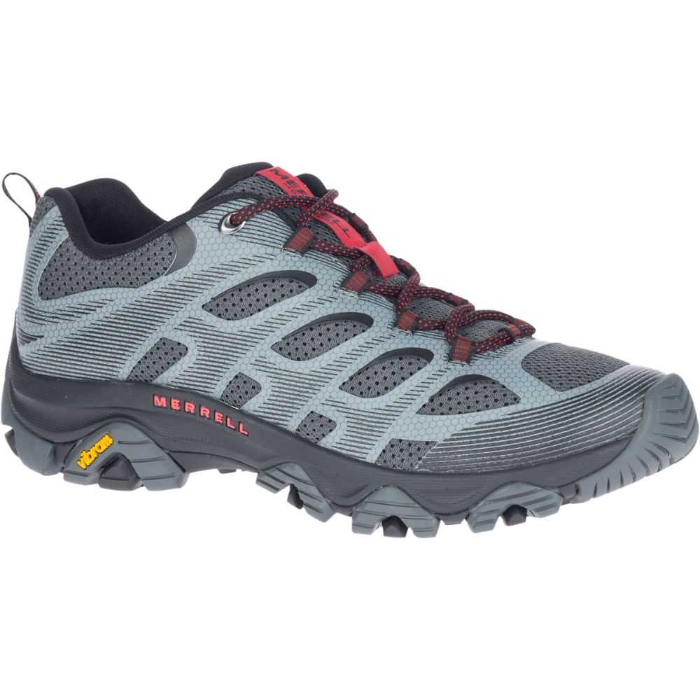 Grey Men's Merrell Moab 3 Edge Wide Width Hiking Shoes | Dubai-3976485