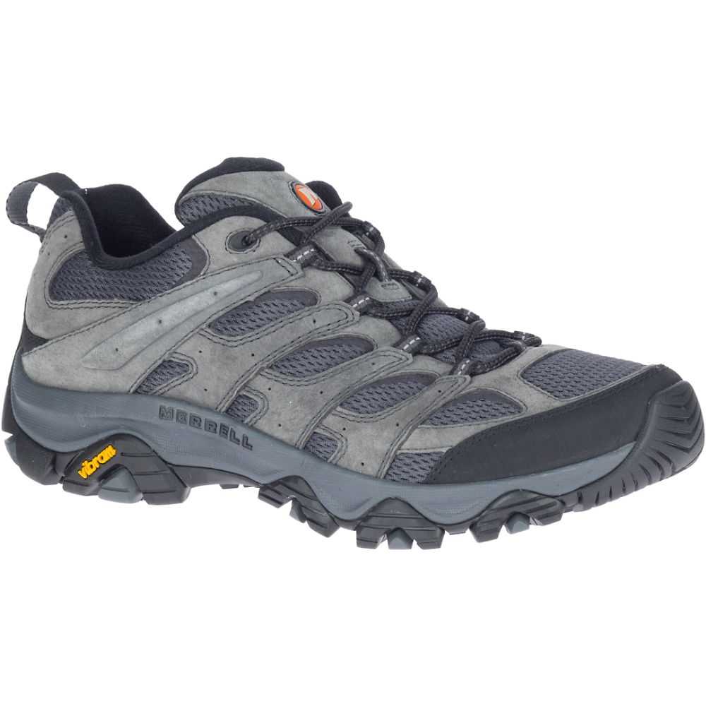 Grey Men's Merrell Moab 3 Wide Width Hiking Shoes | Dubai-3801675