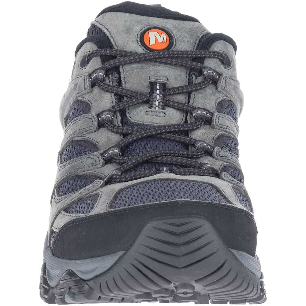 Grey Men's Merrell Moab 3 Wide Width Hiking Shoes | Dubai-3801675