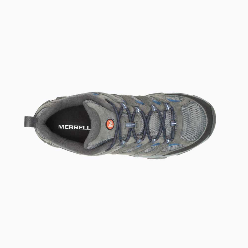 Grey Men's Merrell Moab 3 Wide Width Hiking Shoes | Dubai-9064837