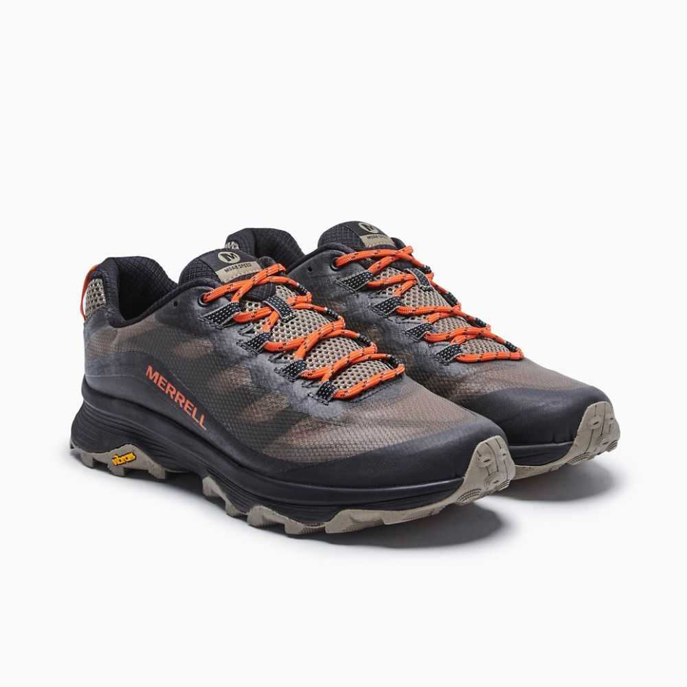 Grey Men's Merrell Moab Speed Hiking Shoes | Dubai-8759432