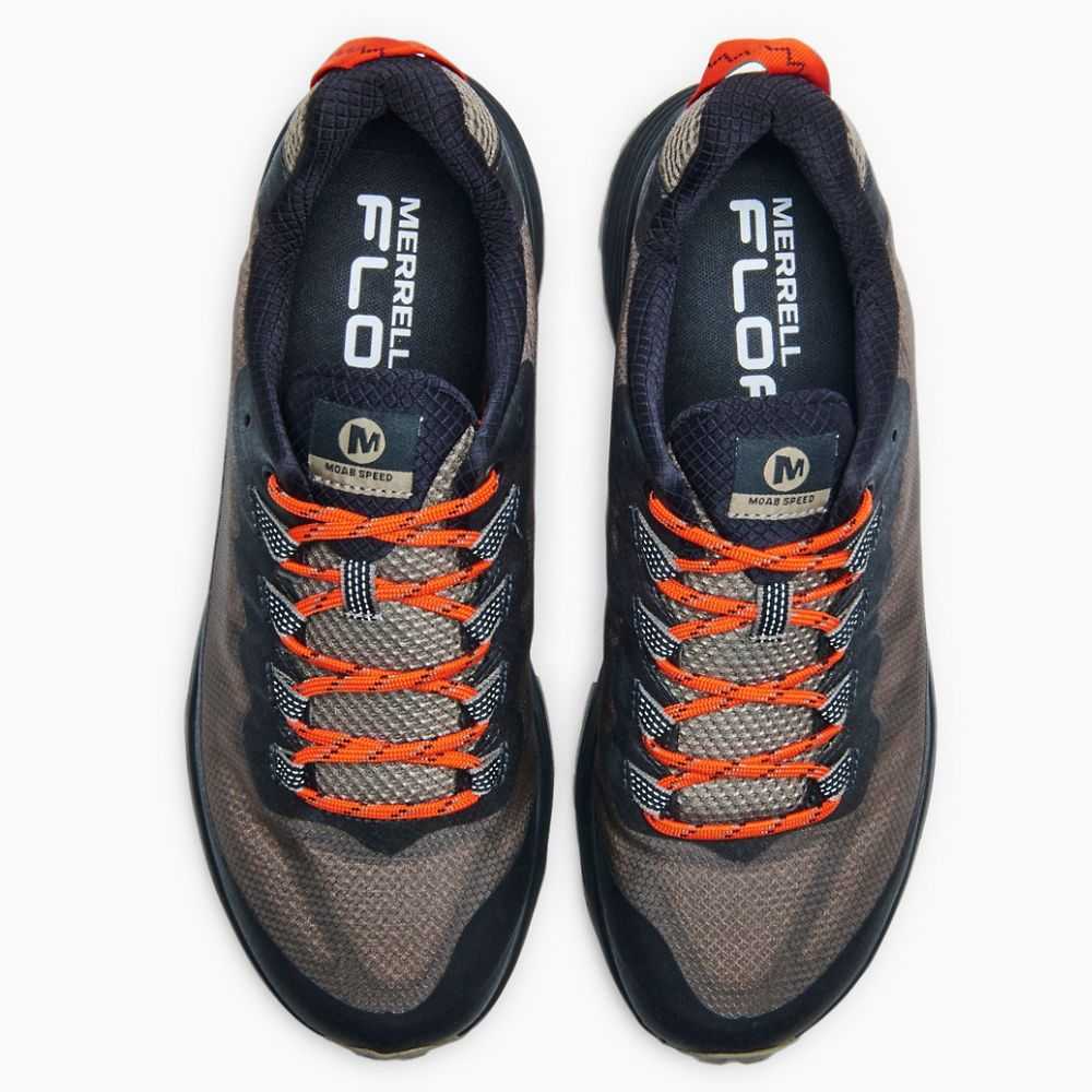 Grey Men's Merrell Moab Speed Hiking Shoes | Dubai-8759432