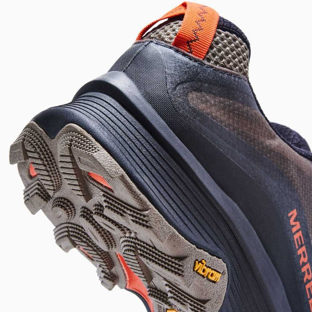 Grey Men's Merrell Moab Speed Trail Running Shoes | Dubai-2845397