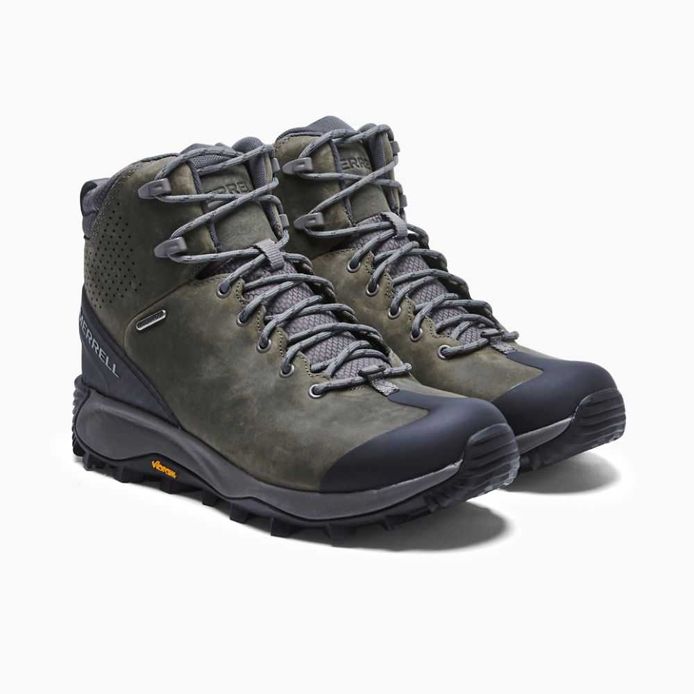 Grey Men's Merrell Thermo Glacier Mid Waterproof Winter Boots | Dubai-2751894