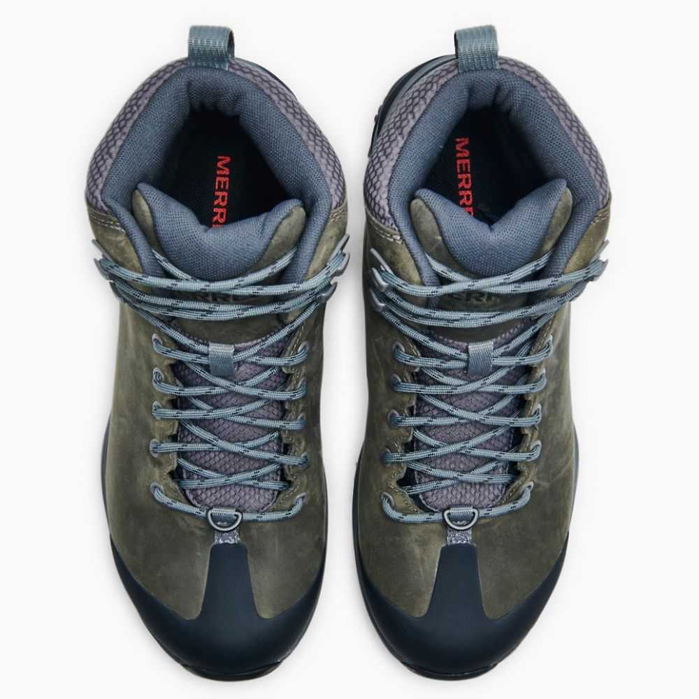 Grey Men's Merrell Thermo Glacier Mid Waterproof Winter Boots | Dubai-2751894