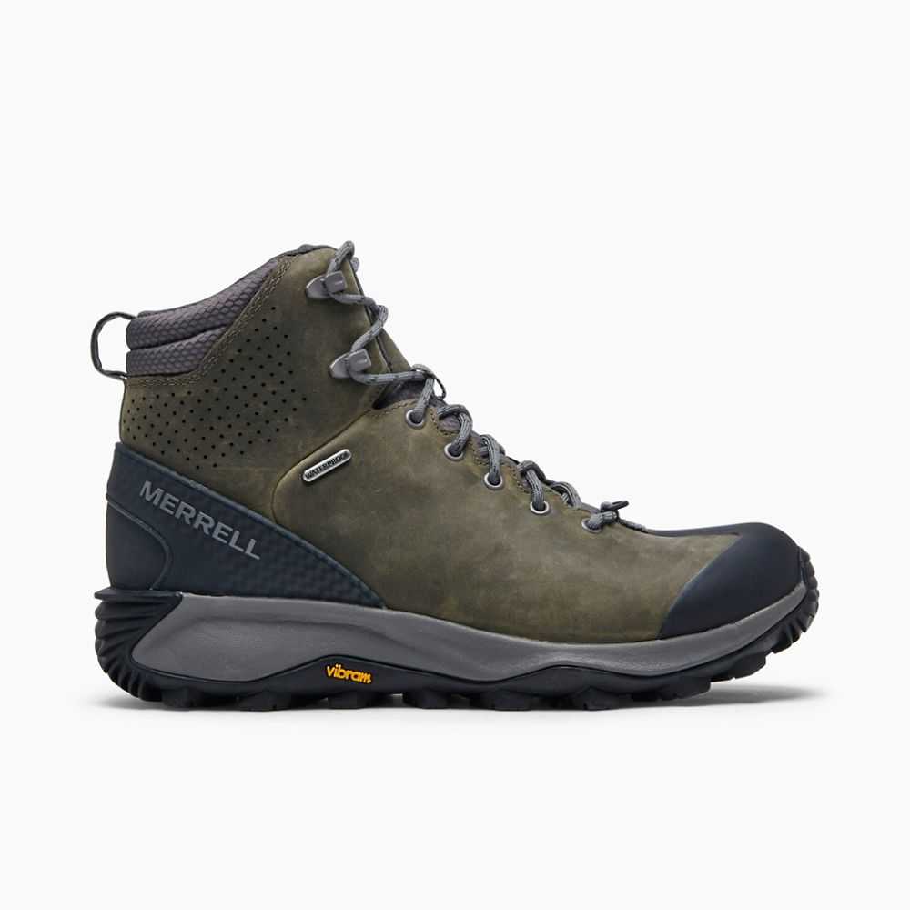 Grey Men\'s Merrell Thermo Glacier Mid Waterproof Winter Boots | Dubai-2751894