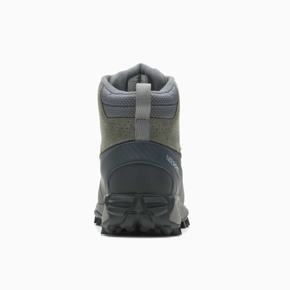 Grey Men's Merrell Thermo Kiruna Mid Shell Waterproof Winter Boots | Dubai-9640138