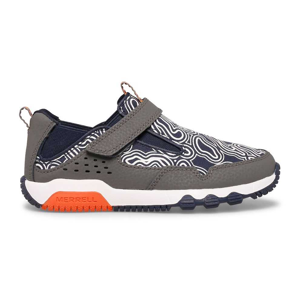 Grey/Navy Girls\' Merrell Chroma Moc Sneakers | Dubai-1402583